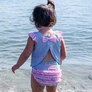 Ruffle Butts Seersucker Swim Suit